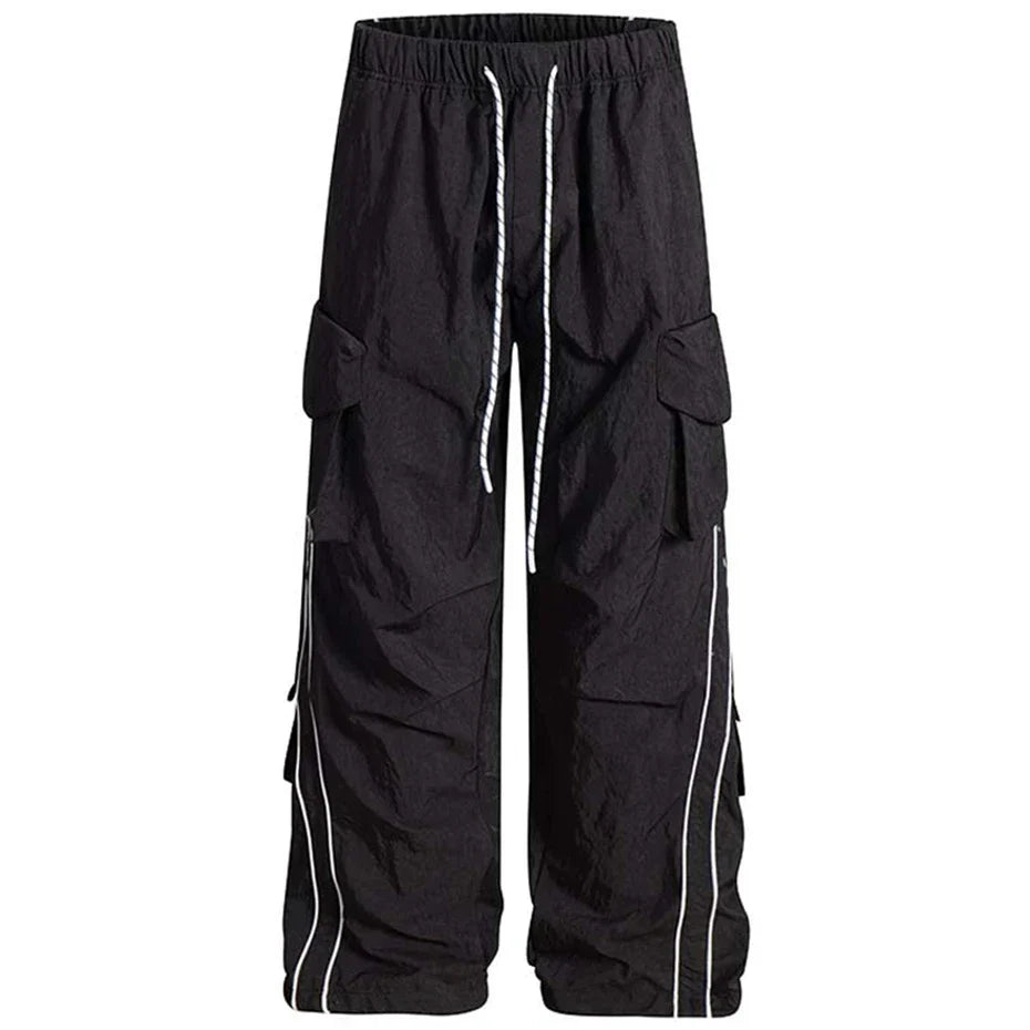 Baggy Stripe Cargo Joggers
