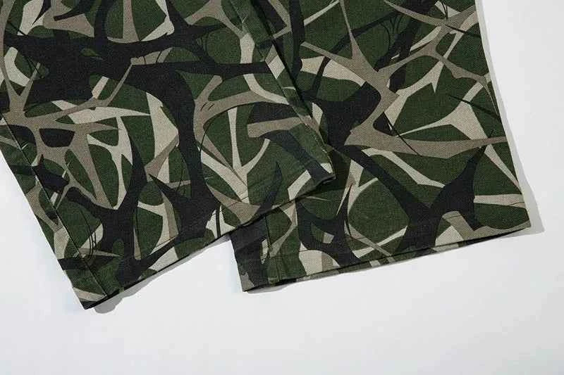 Streetwear Camouflage Loose Fit Printed Cargo Pants