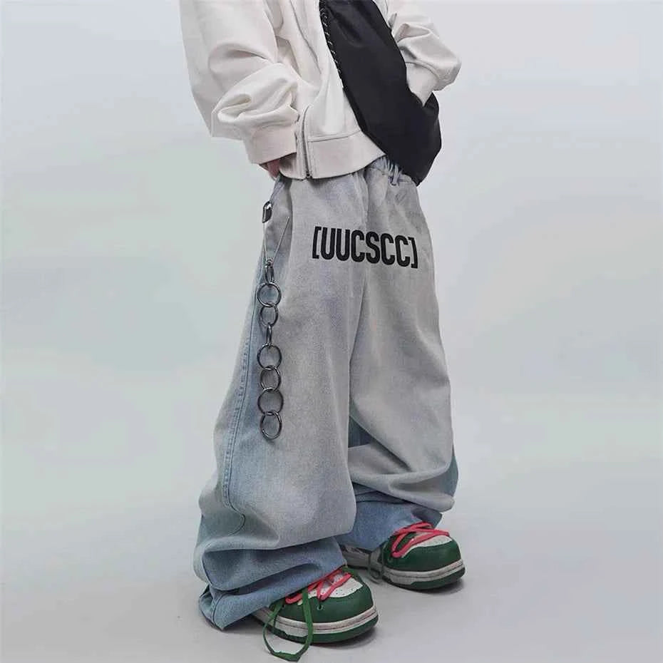 Streetwear Baggy Punk Hip Hop Denim Jeans