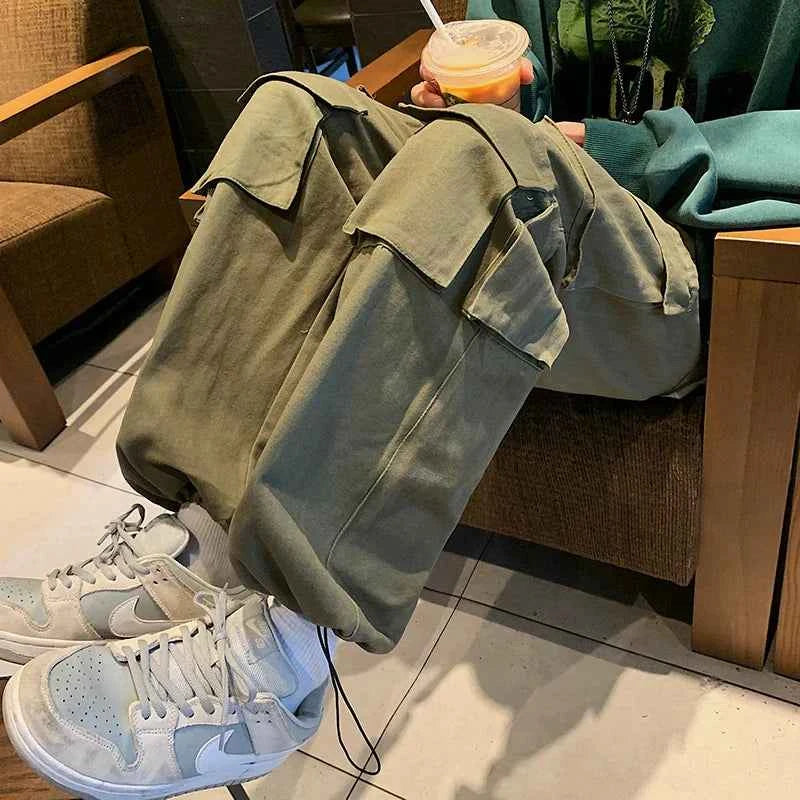 Streetwear Hio Hop Wide Leg Cargo Pants