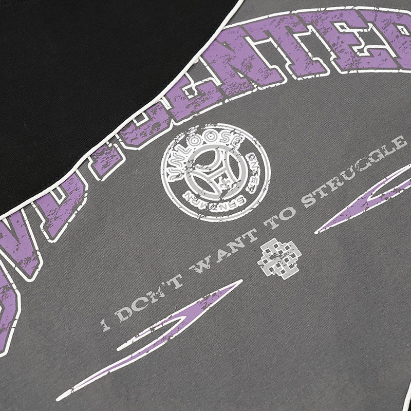 Don't Want To Struggle Patchwork T-Shirt