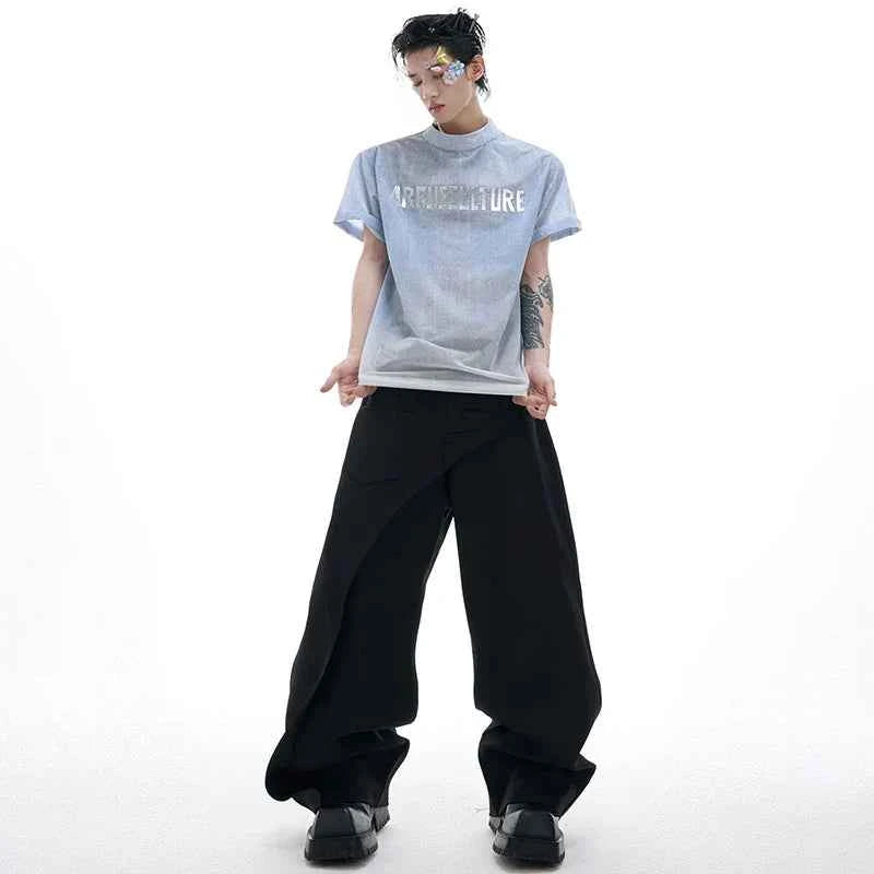 Gradient Washed Breathable Short Sleeve T-Shirt