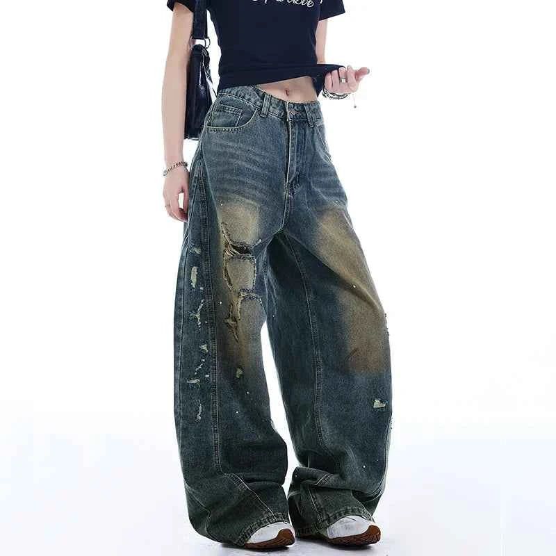 Vintage Butter-Smooth Denim Wide Leg Jeans
