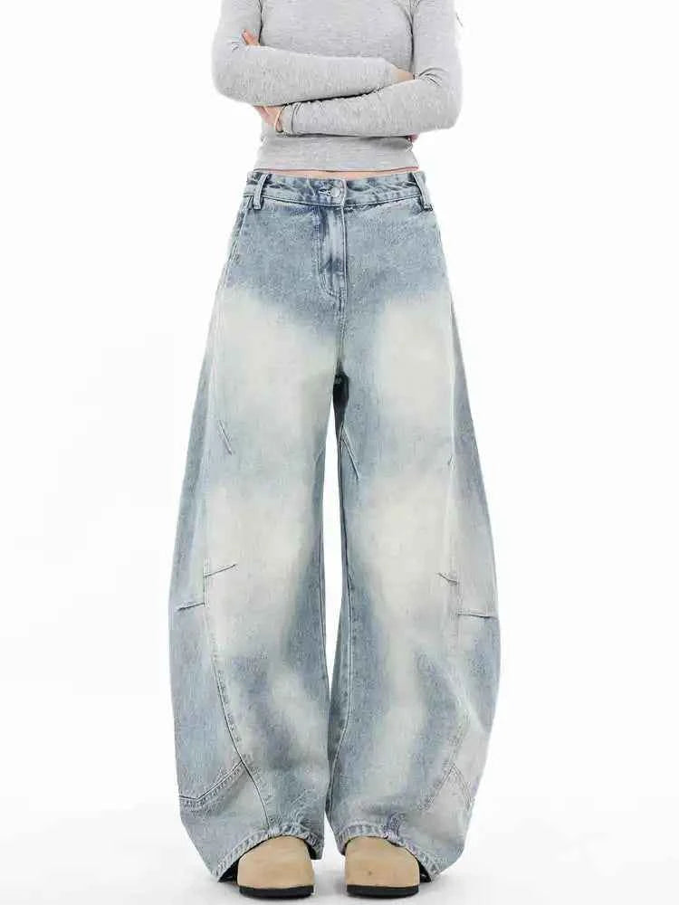 Vintage Blue Baggy Cowboy Jeans