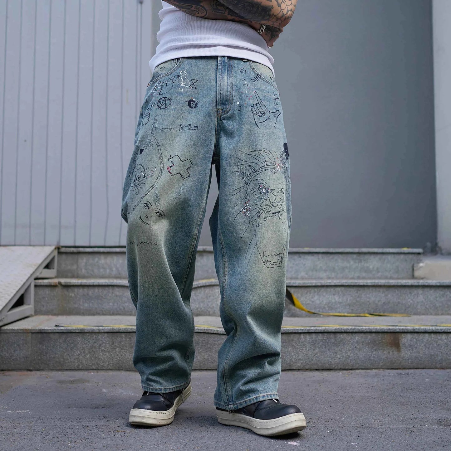Stylish Good Quality Washed Denim Jeans