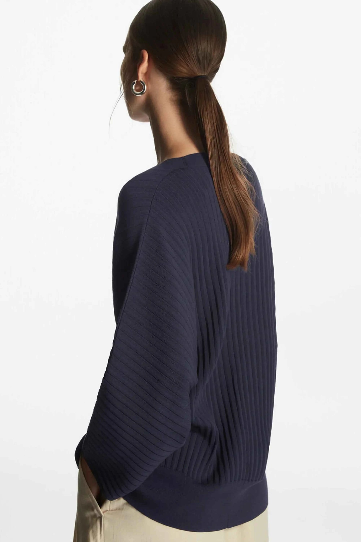 Vintage Ethereal Autumn Ribbed Long Sleeves Cardigan