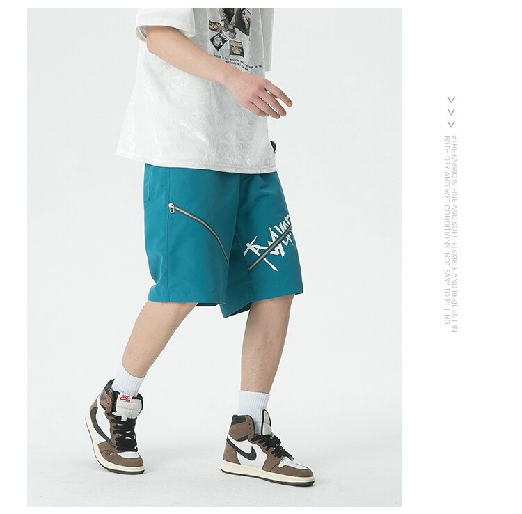 Y2K Centered Zipper Style Shorts