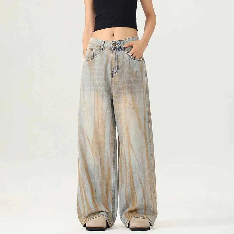 Trendy Cool Loose Fit Wide Leg Jeans
