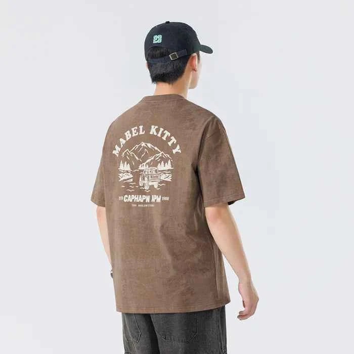 Street Style Fit Trendy Tie Dye Short Sleeve T-Shirt
