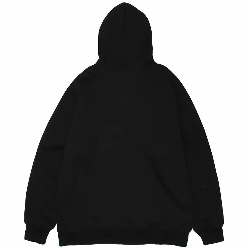 Dual Match Heart Shape Pullover Hoodie