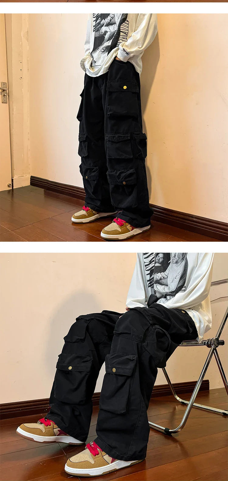 Baggy Style Multi-pockets Tooling Pants