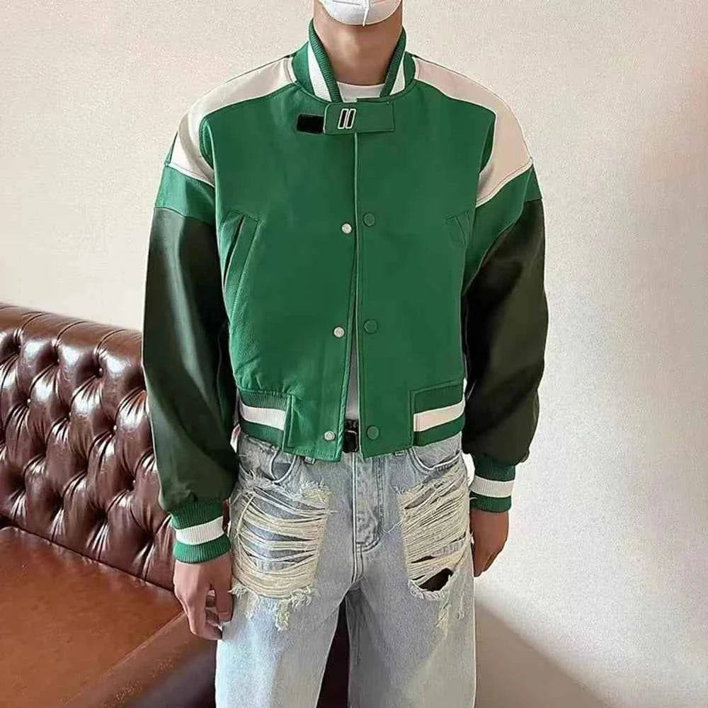 Polished Look Luxury Retro Leather Jacket