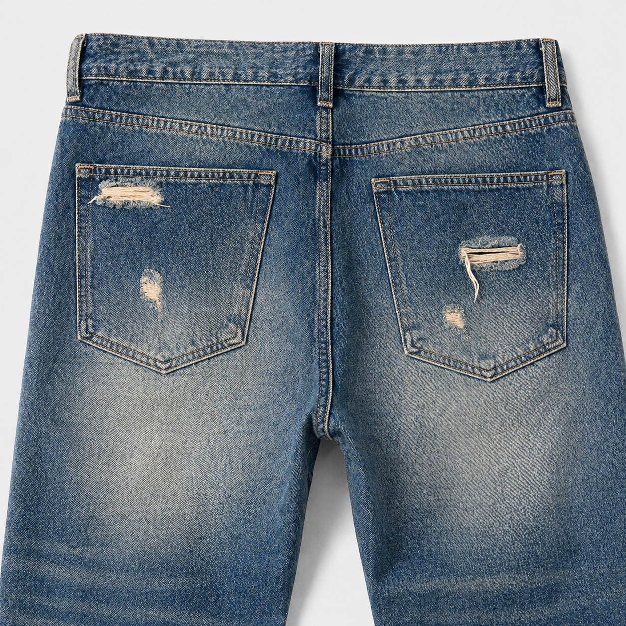 Indigo 26 Blue Distressed Jeans