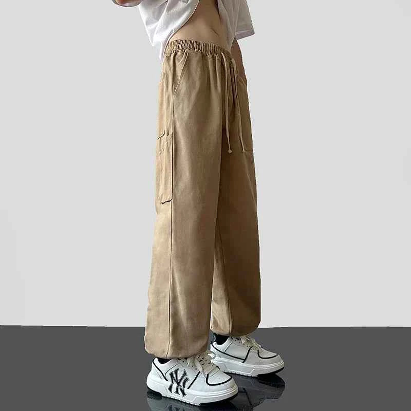 Vintage Casual Drawstring Straight Leg Baggy Jogger