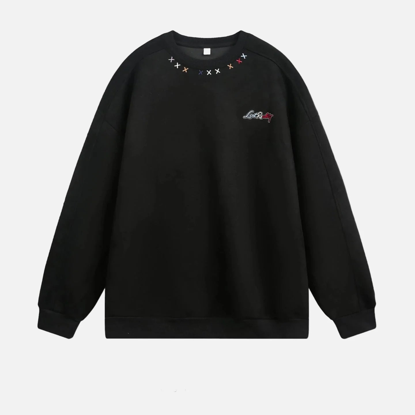 High-Quality Y2K Suede Crewneck Sweatshirt - Luxuryurbanwear