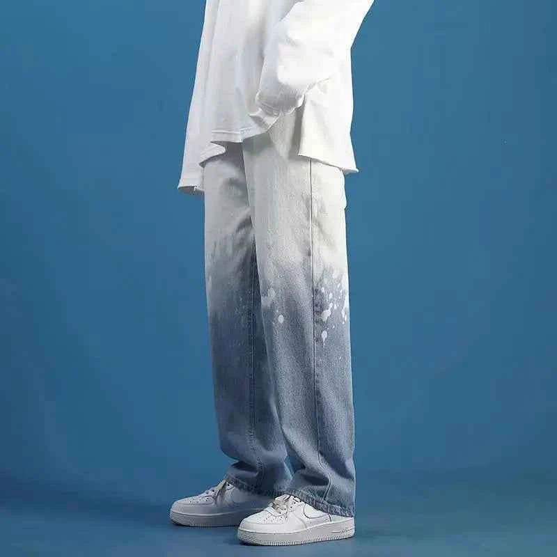Oversize Gradient Cool Wide Leg Jeans