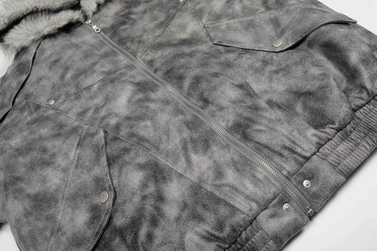 Durable Thick Parkas Fur Collar Hooded Jacket