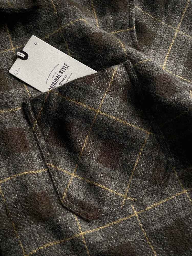 High Quality Vintage Plaid Coat Shirt
