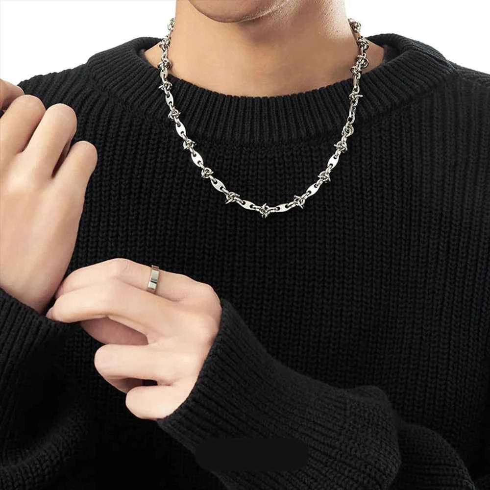 Luxury Stainless Steel Splicing Necklace