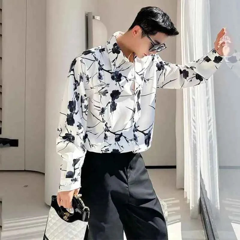 Essential Casual Tie Dyed Long Sleeve Shirt