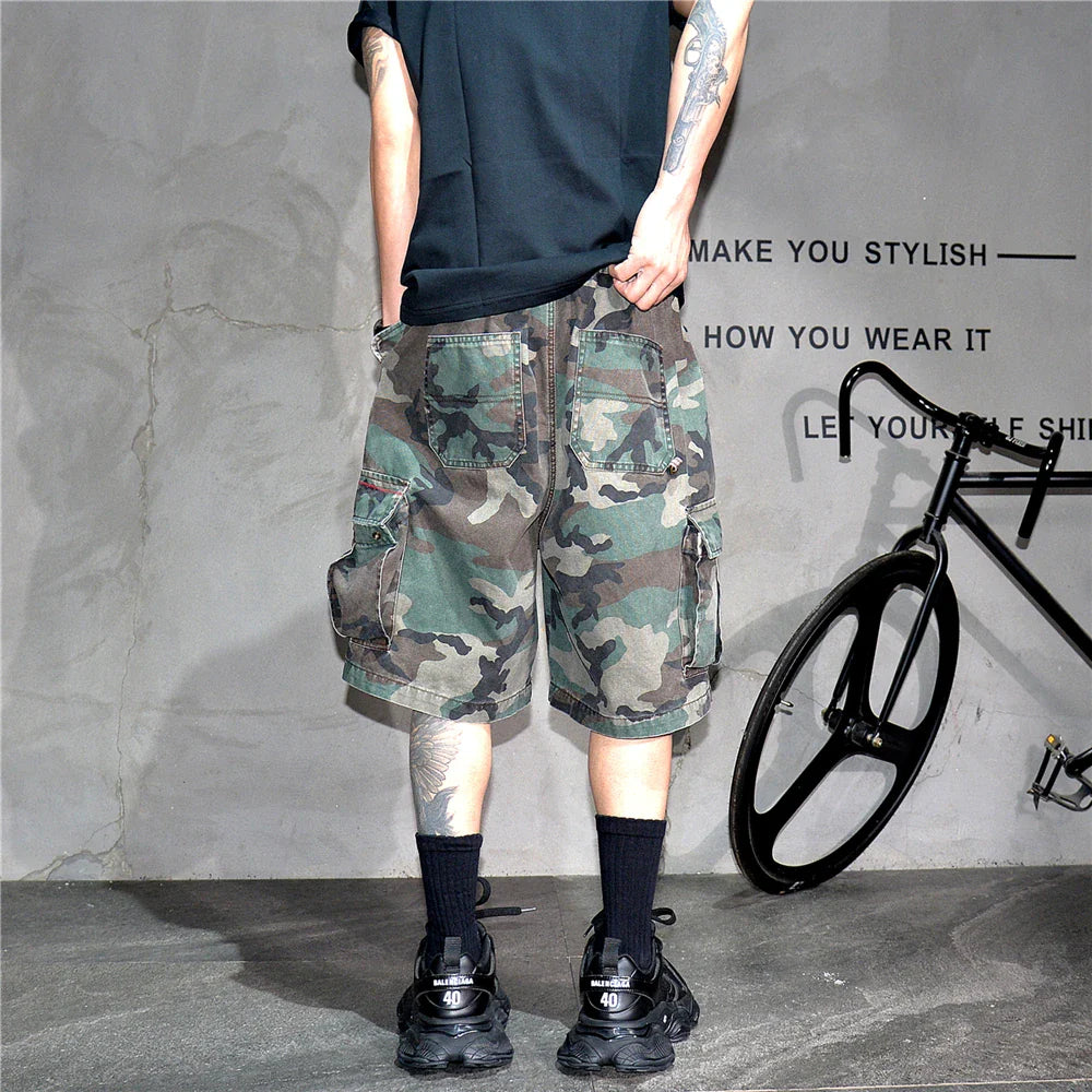 Tactical Camouflage Knee Length Shorts