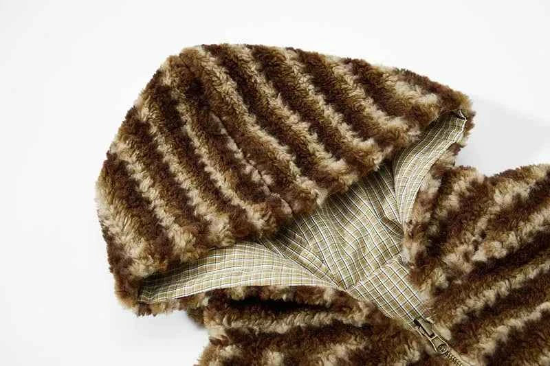 Cozy Double Side Fleece Faux Fur Jacket