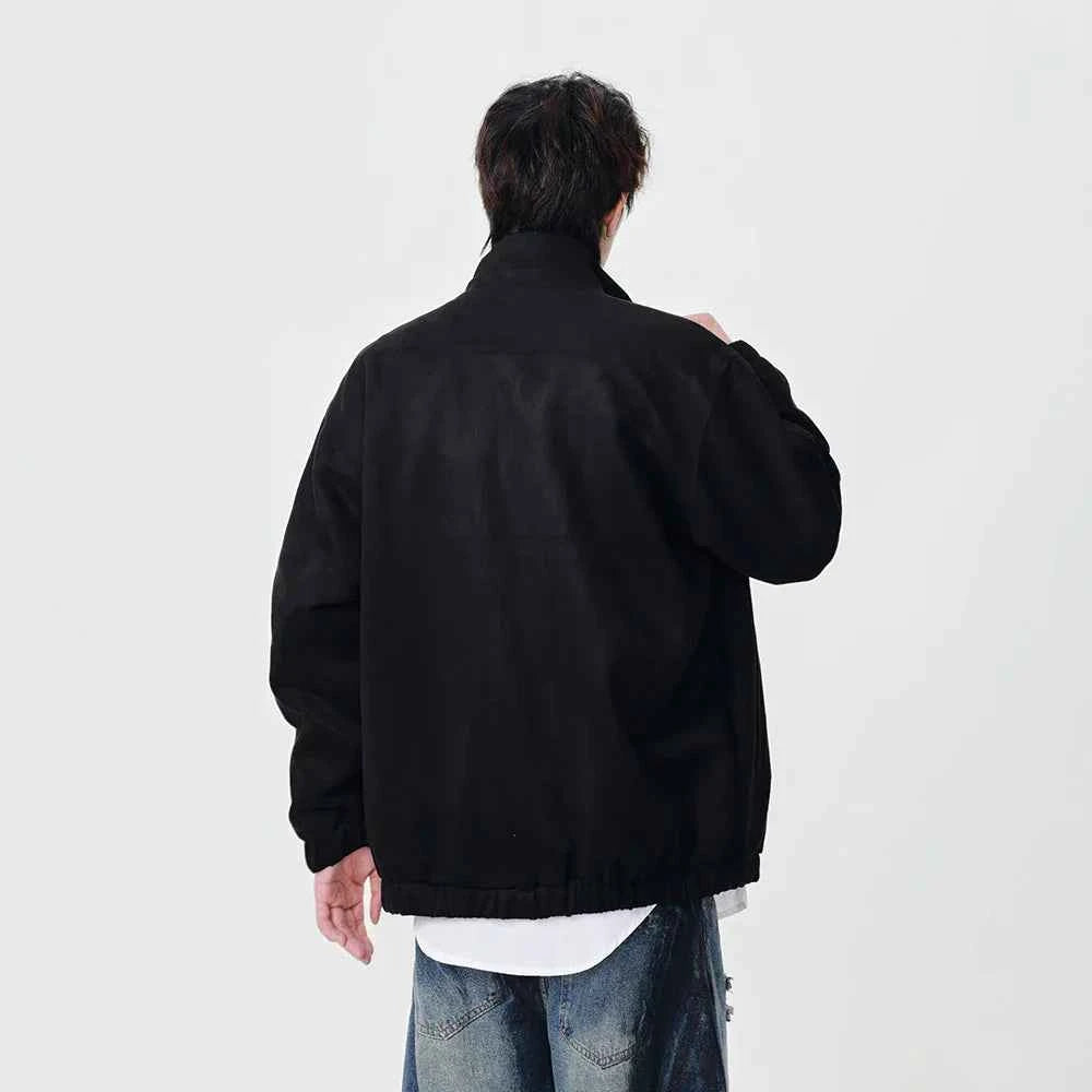 Flattering Textured Casual Button-Up Jacket