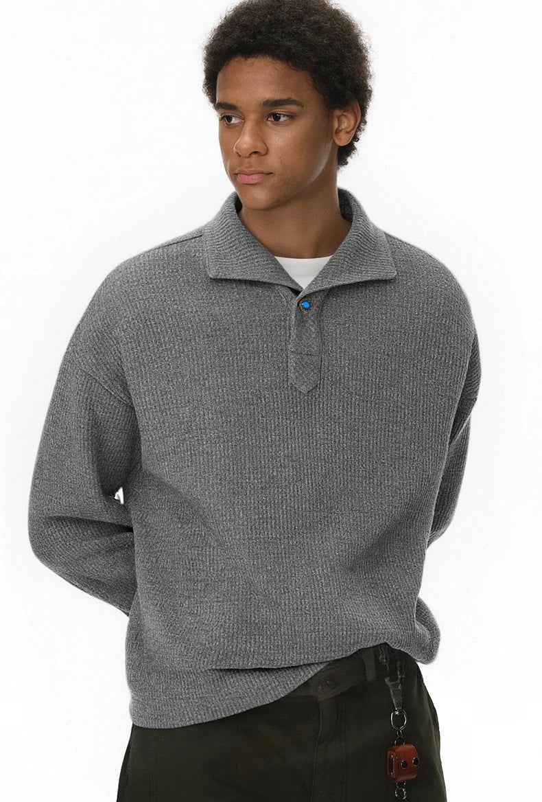 Vintage Italian Old Money Style Polo Sweater