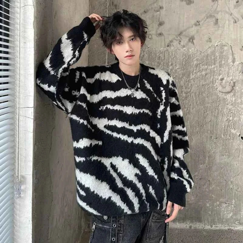 Warm Velvet Knitted Pullover Sweater