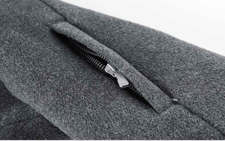 Insulated Warm Woolen Casual Flip Collar Jacket