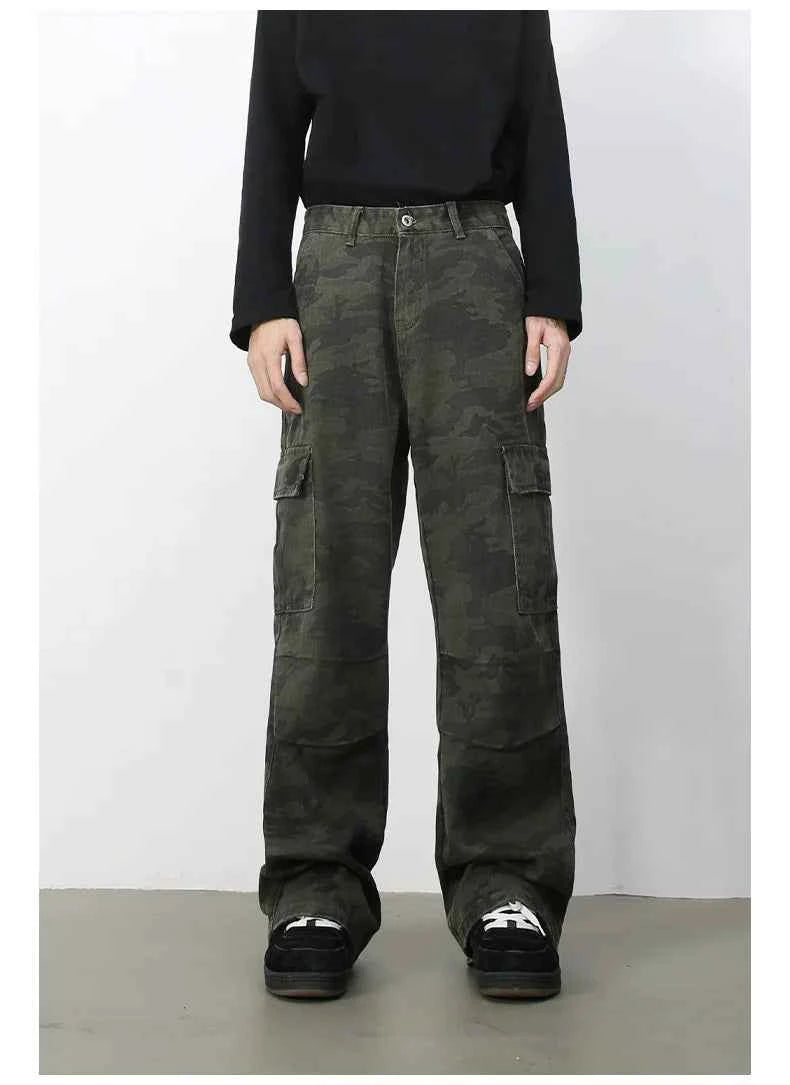Vintage Cool Camouflage Cargo Jeans