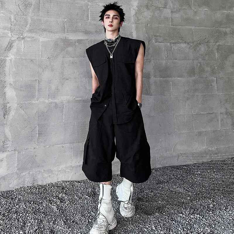 High Quality Solid Color Pockets Jorts