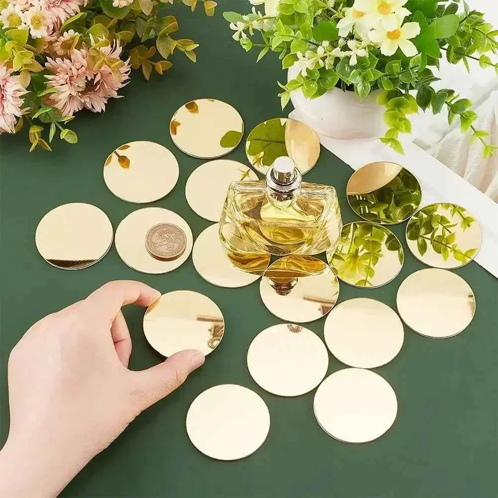 100 Pieces Shaped Small Mirrors