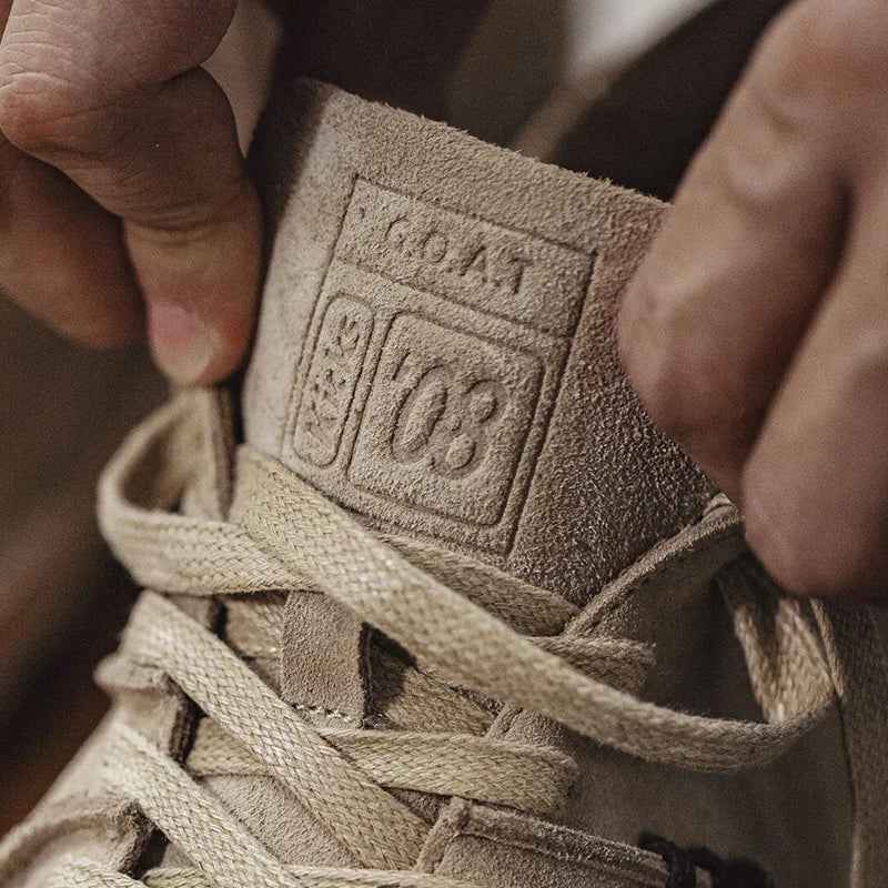 Chunky Platform Suede Work Shoes