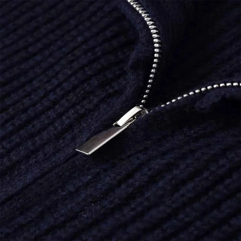 Y2K Warm Loose Zipper Knitted Cardigan