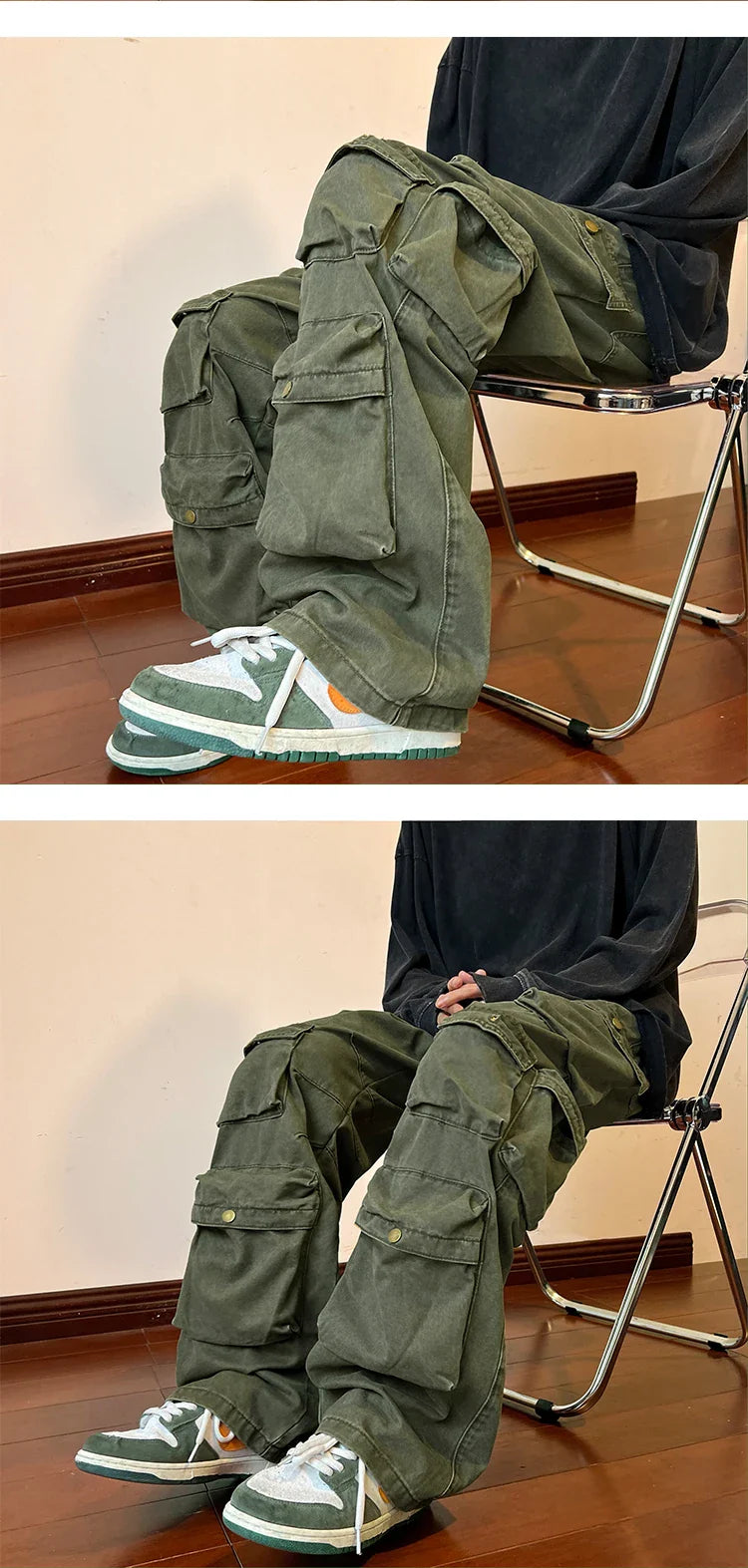 Baggy Style Multi-pockets Tooling Pants