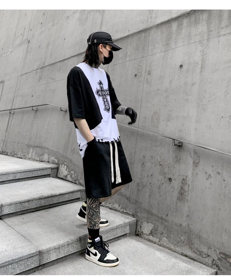Casual Black Color Knee Length Shorts