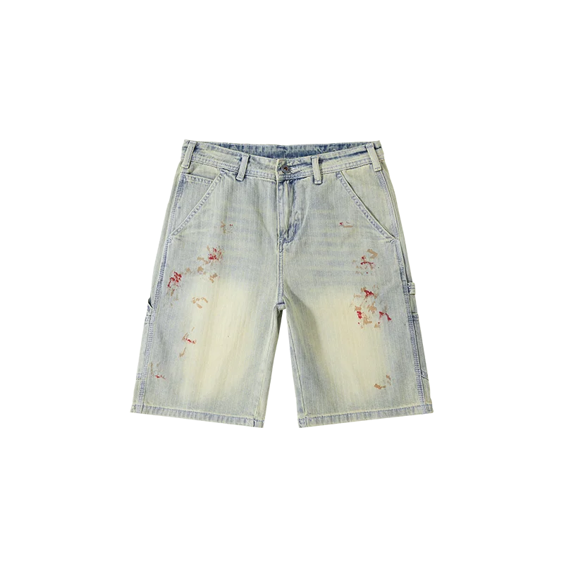 Trendy Casual Washed American Style Denim Short - Luxuryurbanwear