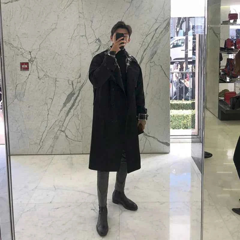 Stylish England Trenchcoat Retro Leisure Coat