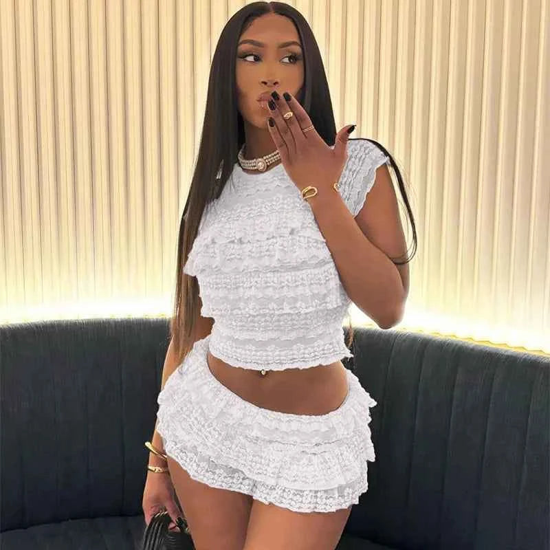 Women Elegant Midnight Concert Party Matching Suit