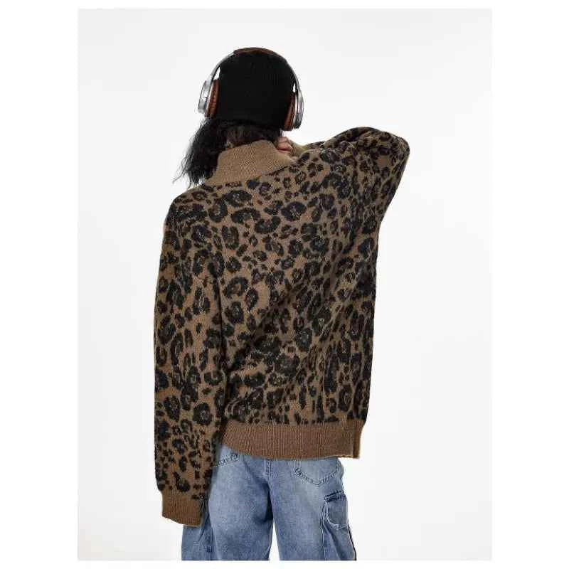 Geometric Print Vintage Knit Sweater
