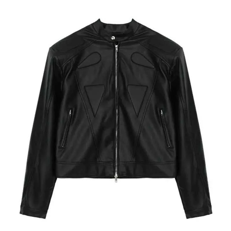 Retro Hip Hop Motorcycle Leather Jacket