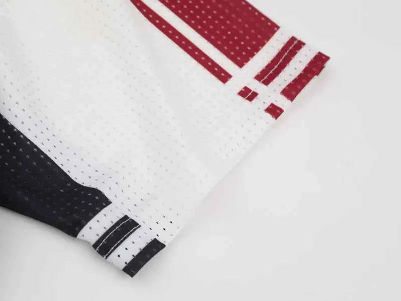 Warm Mesh Patchwork Graphic Print Casual T-Shirt
