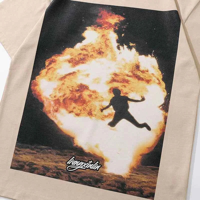 Graphic Printed Oversized Hip Hop Cotton T-Shirt