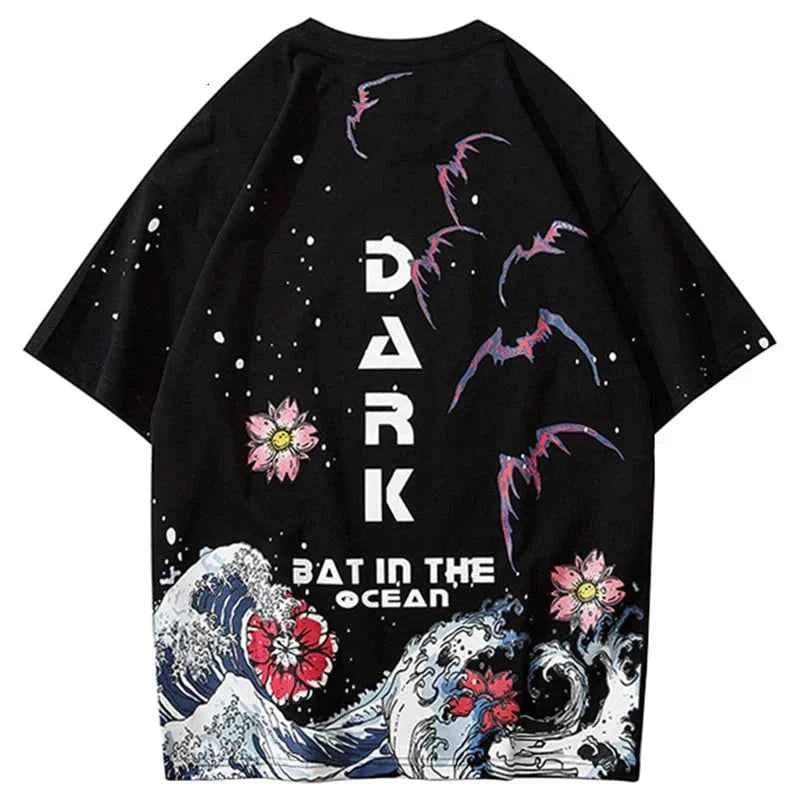 Streetwear Great Wave Japanese Cotton Summer T-Shirt