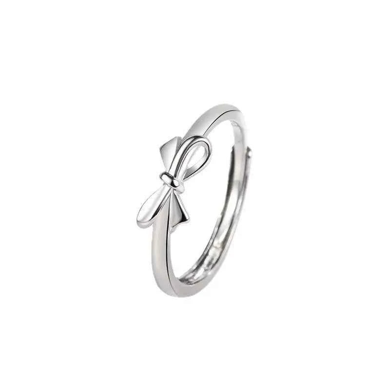 Sweet Bow Knot Opening Finger Ring