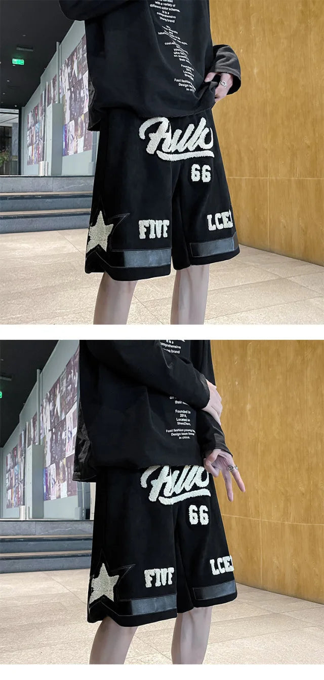 Number 66 Knee Length Shorts