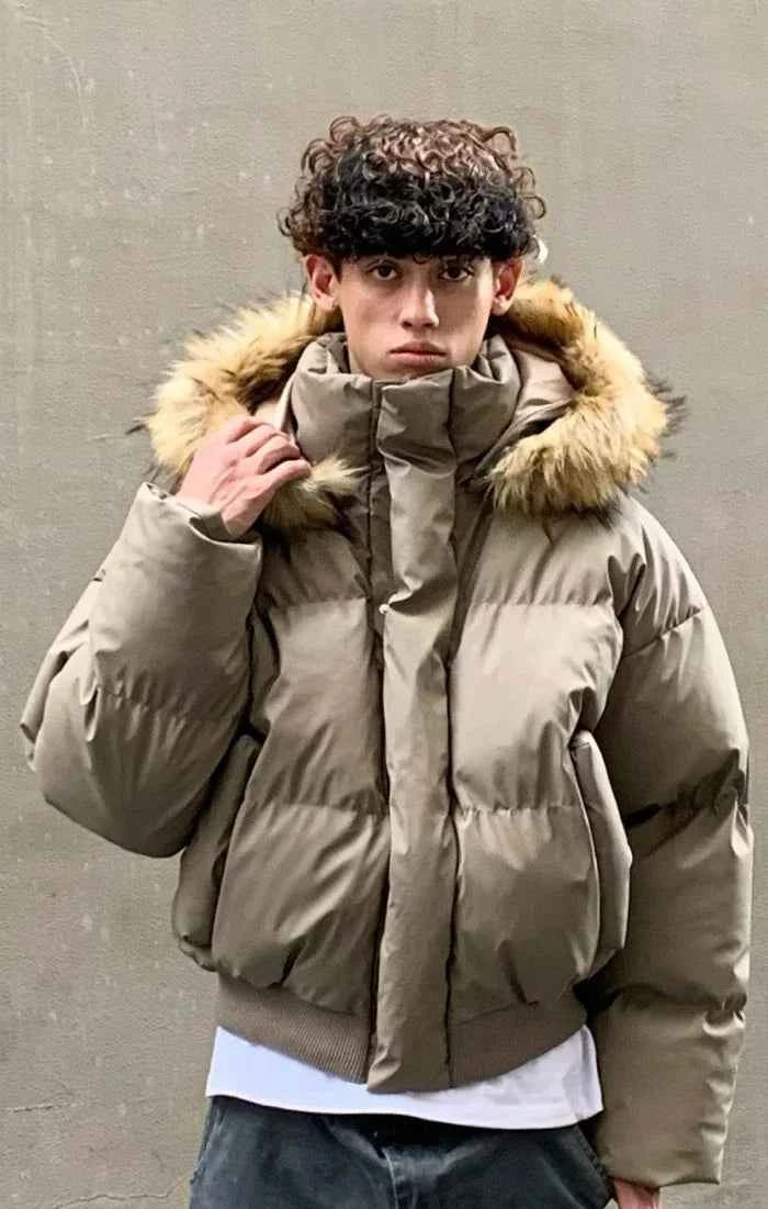 Winter Cool Parkas Removable Hat Boomber Jacket