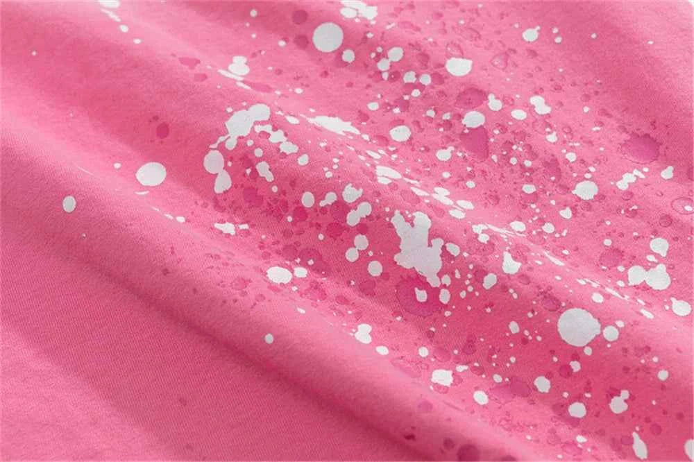 Graffiti Letter Hip Hop Cotton T-Shirt - Unisex Oversized Streetwear Graphic Tee