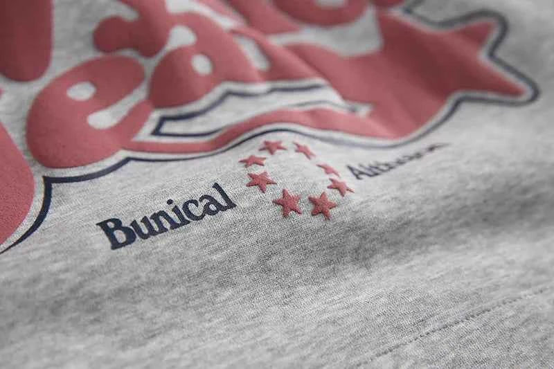 Heavyweight Letter Print Fleece Sporty Hoodie